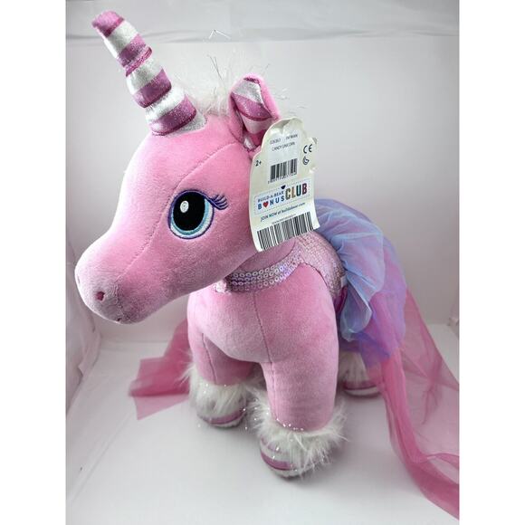 Build-A-Bear Workshop Other - Build-A-Bear BABW 16” Candy Cane Swirl Unicorn Plush Stuffed Animal Toy W/ Dress